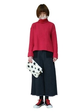 「Doシンプル部」｜星✰*ﾟさん（レディース・165cm）の冬コーディネート