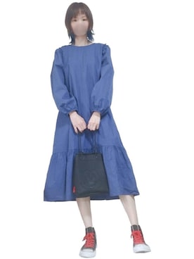 「blue」｜「アイテム（ショルダーバッグ）」を使った、星✰*ﾟさん（レディース・164cm）の夏コーディネート
