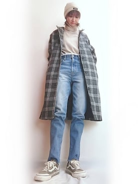 「FEKETE（フェケテ）のアイテム（帽子）」を使った、星✰*ﾟさん（レディース・164cm）の冬コーディネート