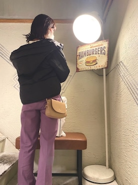 「Honeys（ハニーズ）のアイテム（ダウンジャケット/コート）」を使った、まーかさん（レディース・155cm）の冬コーディネート