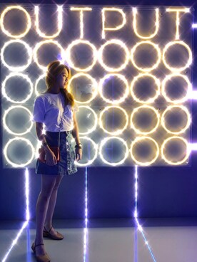 「ONLY（オンリー）のアイテム（スカート）」を使った、张小K_看世界さん（レディース・165cm）の秋コーディネート