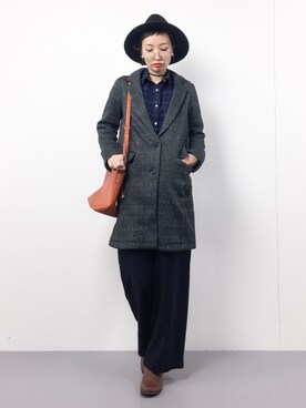 「Te chichi（テチチ）のアイテム（ジャケット/アウター）」を使った、COLLENTE(yuco)さん（レディース・168cm）の冬コーディネート