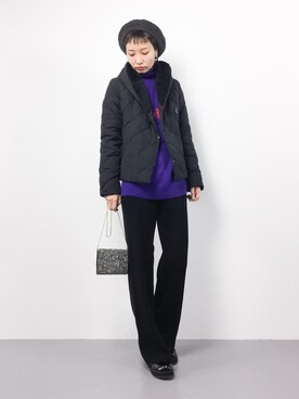 「VICKY（ビッキー）のアイテム（ジャケット/アウター）」を使った、COLLENTE(yuco)さん（レディース・168cm）の冬コーディネート