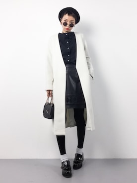 「DRWCYS（ドロシーズ）のアイテム（その他アウター）」を使った、COLLENTE(yuco)さん（レディース・168cm）の冬コーディネート