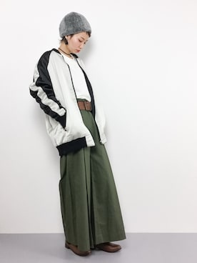 「L.H.P（エルエイチピー）のアイテム（ブルゾン）」を使った、COLLENTE(yuco)さん（レディース・168cm）の冬コーディネート