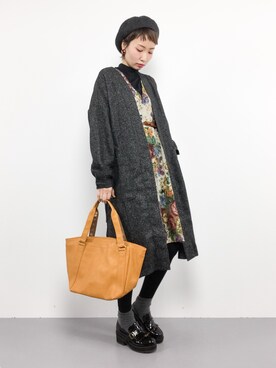 「rps（アールピーエス）のアイテム（その他アウター）」を使った、COLLENTE(yuco)さん（レディース・168cm）の冬コーディネート