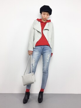 「REGALO（レガロ）のアイテム」を使った、COLLENTE(yuco)さん（レディース・168cm）の冬コーディネート