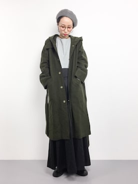 「SUPP.（サップ）のアイテム（その他アウター）」を使った、COLLENTE(yuco)さん（レディース・168cm）の冬コーディネート