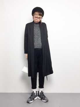 「OSMOSIS（オズモーシス）のアイテム（その他アウター）」を使った、COLLENTE(yuco)さん（レディース・168cm）の冬コーディネート
