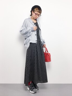 「Settimissimo（セッティミッシモ）のアイテム（ブルゾン）」を使った、COLLENTE(yuco)さん（レディース・168cm）の冬コーディネート