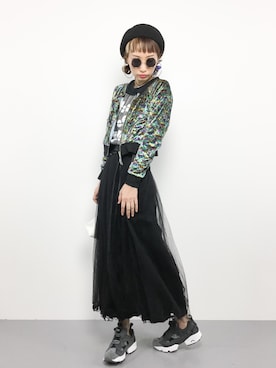 「EACH×OTHER（イーチアザー）のアイテム」を使った、COLLENTE(yuco)さん（レディース・168cm）の冬コーディネート