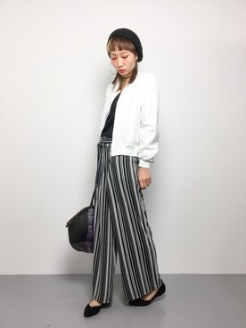 「coca（coca）（コカ）のアイテム（ブルゾン）」を使った、COLLENTE(yuco)さん（レディース・168cm）の冬コーディネート