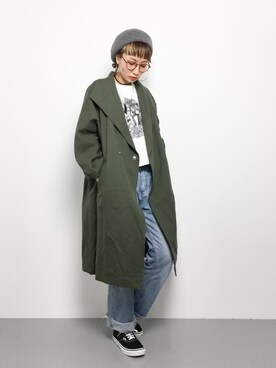 「So 1:1（ソウワンバイワン）のアイテム（ジャケット/アウター）」を使った、COLLENTE(yuco)さん（レディース・168cm）の冬コーディネート