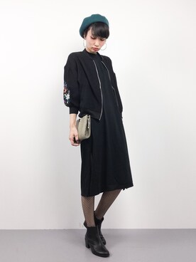 「VENCEEXCHANGE（ヴァンスエクスチェンジ）のアイテム（ブルゾン）」を使った、COLLENTE(yuco)さん（レディース・168cm）の春コーディネート