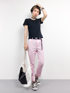 「アイテム（メッセンジャーバッグ）」を使った、COLLENTE(yuco)さん（レディース・168cm・30代）の春コーディネート