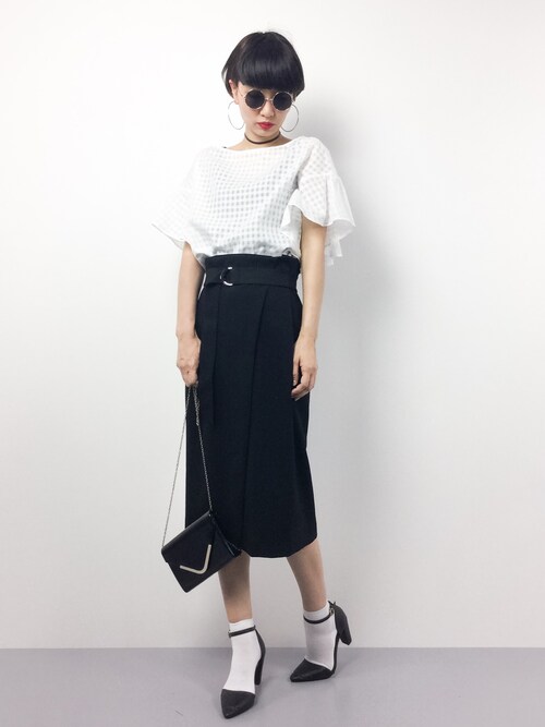 IENA（イエナ）の「カラーギンガムラッフルブラウス◇（シャツ