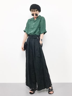 「THE TWENTYSEVEN（ザ トゥエンティーセブン）のアイテム」を使った、COLLENTE(yuco)さん（レディース・168cm）の夏コーディネート