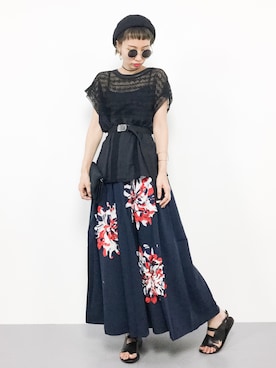 COLLENTE(yuco)さん（レディース・168cm）の夏コーディネート