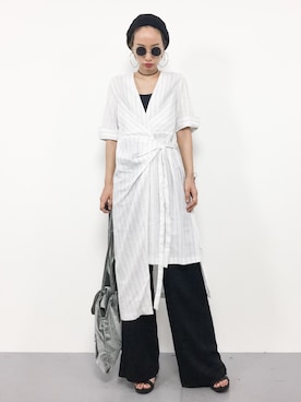 「marjour（マージュール）のアイテム（ワンピース）」を使った、COLLENTE(yuco)さん（レディース・168cm）の夏コーディネート