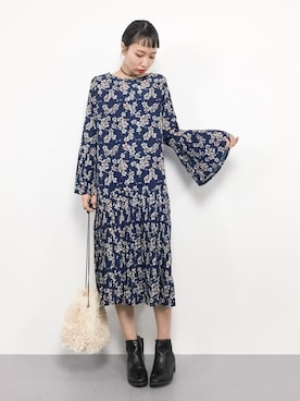 「ivory court（アイボリーコート）のアイテム（ショルダーバッグ）」を使った、COLLENTE(yuco)さん（レディース・168cm）の秋コーディネート