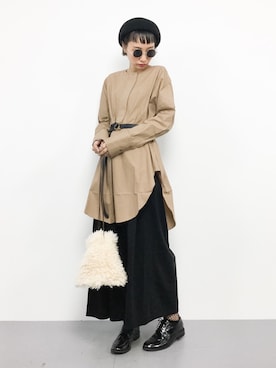 「ivory court（アイボリーコート）のアイテム（ショルダーバッグ）」を使った、COLLENTE(yuco)さん（レディース・168cm）の秋コーディネート