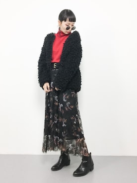 「アイテム（ブルゾン）」を使った、COLLENTE(yuco)さん（レディース・168cm・30代）の秋コーディネート
