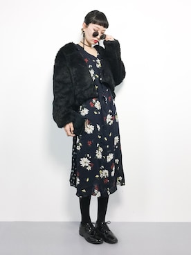 「アイテム（ブルゾン）」を使った、COLLENTE(yuco)さん（レディース・168cm・30代）の秋コーディネート