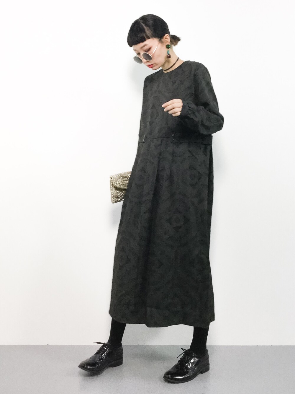 Y♡☞プロフ必読様ワンピースブラックm 美品 M'S GRACY ローズモチーフ ワンピース ブラック 36 - メルカリ