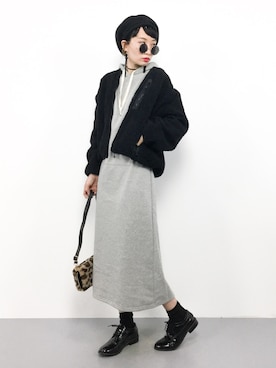 「アイテム（ブルゾン）」を使った、COLLENTE(yuco)さん（レディース・168cm・30代）の秋コーディネート