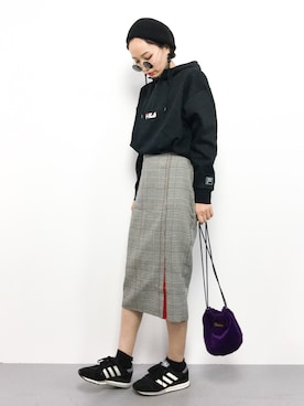 Fila フィラ のパーカーを使ったレディース人気ファッションコーディネート ユーザー その他ユーザー Wear