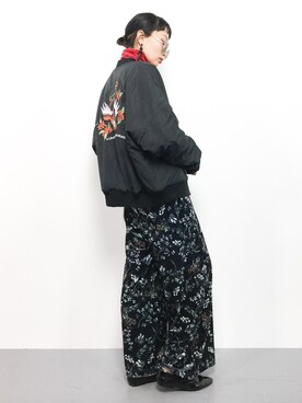 「アイテム（ブルゾン）」を使った、COLLENTE(yuco)さん（レディース・168cm・30代）の冬コーディネート