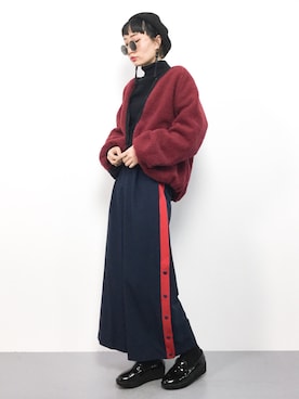 「アイテム（ブルゾン）」を使った、COLLENTE(yuco)さん（レディース・168cm・30代）の冬コーディネート