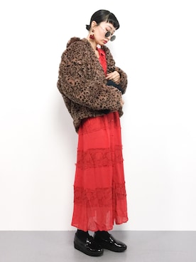 「アイテム（ブルゾン）」を使った、COLLENTE(yuco)さん（レディース・168cm・30代）の冬コーディネート