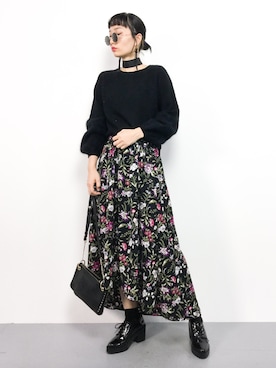 「Accessorize（アクセサライズ）のアイテム（バッグ）」を使った、COLLENTE(yuco)さん（レディース・168cm）の冬コーディネート