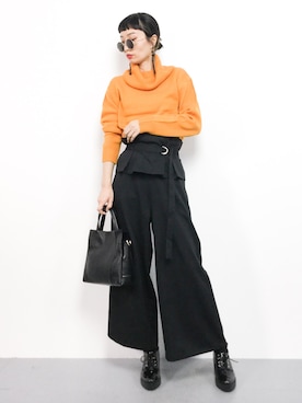 「BARCOS（バルコス）のアイテム」を使った、COLLENTE(yuco)さん（レディース・168cm）の冬コーディネート