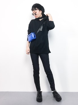 「A part by（アパートバイ）のアイテム（パーカー）」を使った、COLLENTE(yuco)さん（レディース・168cm）の春コーディネート