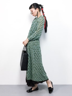 「soil（ソイル）のアイテム（ワンピース/ドレス）」を使った、COLLENTE(yuco)さん（レディース・168cm）の春コーディネート