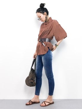 COLLENTE(yuco)さん（レディース・168cm）の夏コーディネート