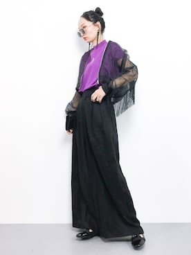 「アイテム（ブルゾン）」を使った、COLLENTE(yuco)さん（レディース・168cm・30代）の夏コーディネート