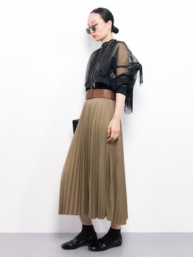 「アイテム（ブルゾン）」を使った、COLLENTE(yuco)さん（レディース・168cm・30代）の夏コーディネート