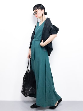 「アイテム（ブルゾン）」を使った、COLLENTE(yuco)さん（レディース・168cm・30代）の夏コーディネート