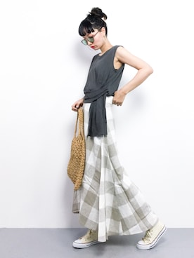 COLLENTE(yuco)さん（レディース・168cm）の夏コーディネート