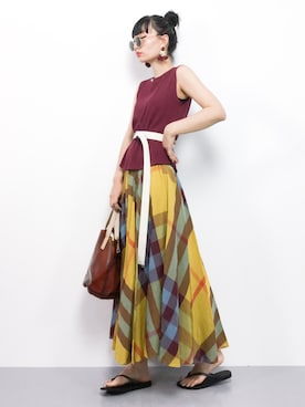 COLLENTE(yuco)さん（レディース・168cm）の夏コーディネート