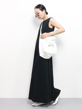 「RED CHOP WORKS（レッドチョップワークス）のアイテム（ワンピース/ドレス）」を使った、COLLENTE(yuco)さん（レディース・168cm）の夏コーディネート
