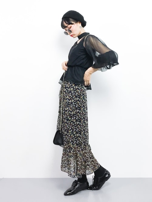 AMERI アメリ シアーチョーカートップス CHOKER SHEER ブラック AMERI アメリ シアーチョーカートップス CHOKER SHEER ブラック