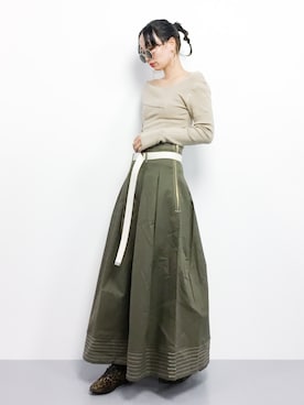 「malla（マーラ）のアイテム」を使った、COLLENTE(yuco)さん（レディース・168cm）の秋コーディネート