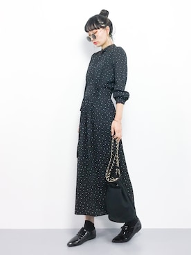 「アイテム（ドレス）」を使った、COLLENTE(yuco)さん（レディース・168cm・30代）の秋コーディネート