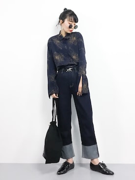 「Parfum de Charmant Fleur（パルファムドゥシャルマンフルール）のアイテム」を使った、COLLENTE(yuco)さん（レディース・168cm）の秋コーディネート