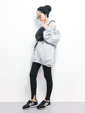 「JOURNAL STANDARD（ジャーナルスタンダード）の【GOOD GRIEF/グッド・グリーフ】クルーネックスウェット（スウェット）」を使った、COLLENTE(yuco)さん（レディース・168cm）の秋コーディネート