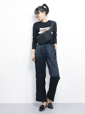 「cawaii（カワイイ）のアイテム（その他パンツ）」を使った、COLLENTE(yuco)さん（レディース・168cm）の秋コーディネート